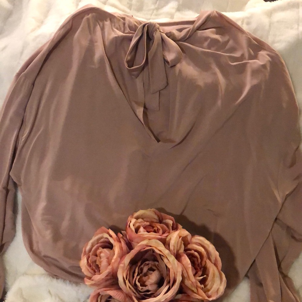 Pink silky shirt